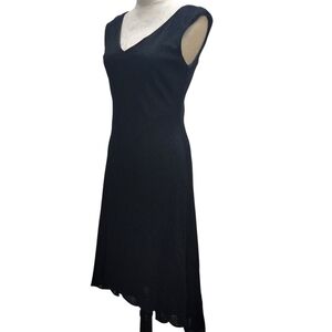 arianna by rachel kaye Black Shiny High Low Dress Gown V Neck Rd Description Sz